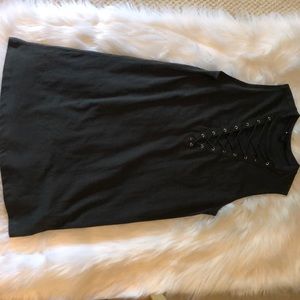 Dark green t-shirt dress